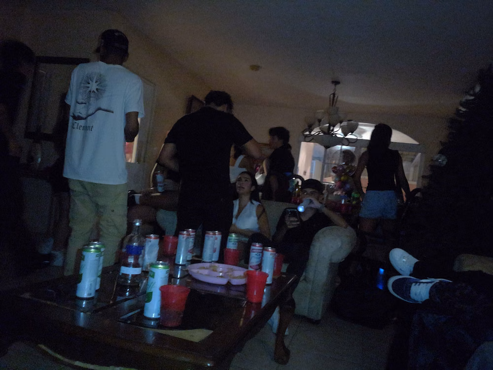 early 2000s house party direct flash photograph - house party #party #digicam