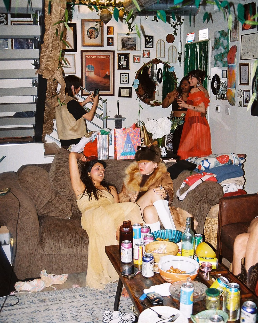 early 2000s house party direct flash photograph - And then @slutforcarbz went back to Portugal to be with the other horses 🐴