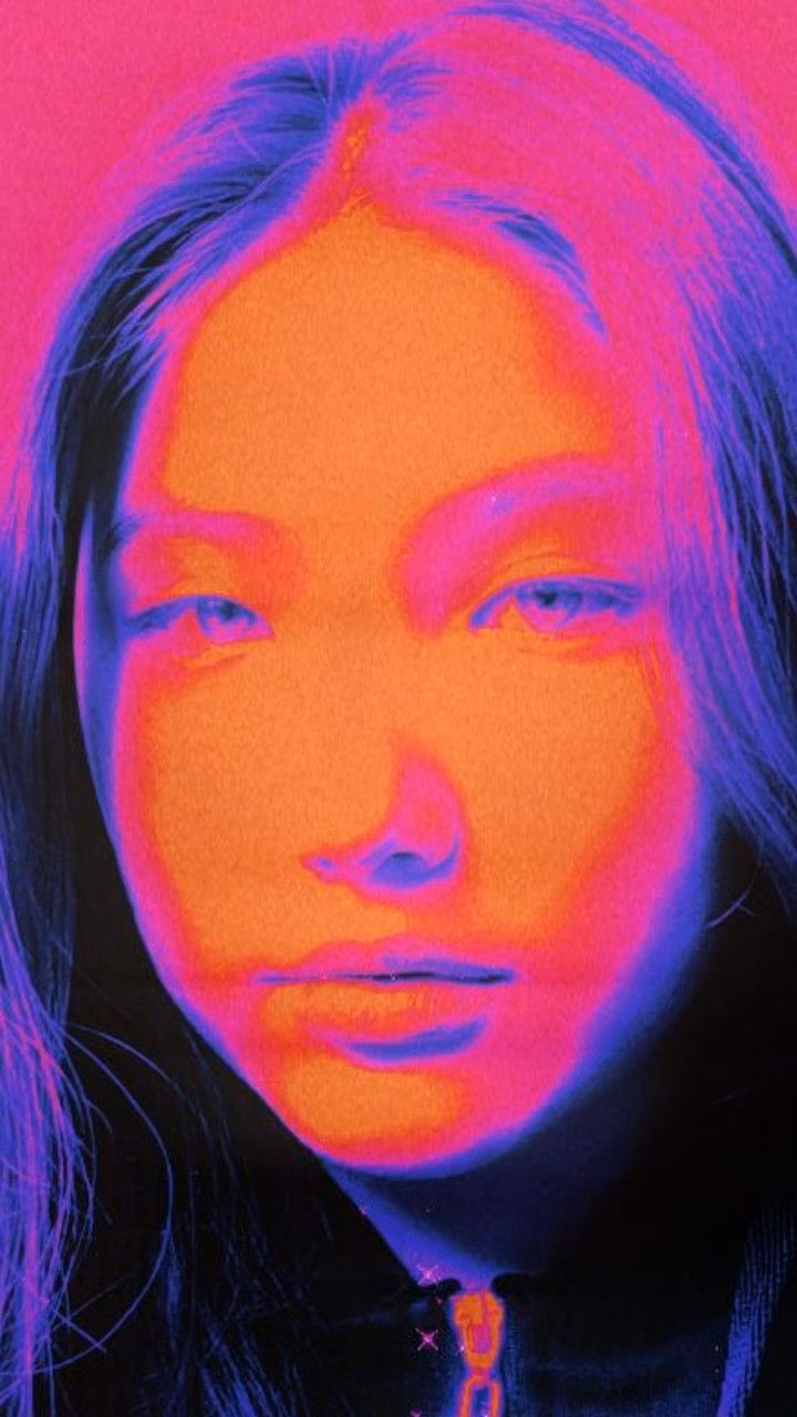 thermal camera portrait color photograph - 