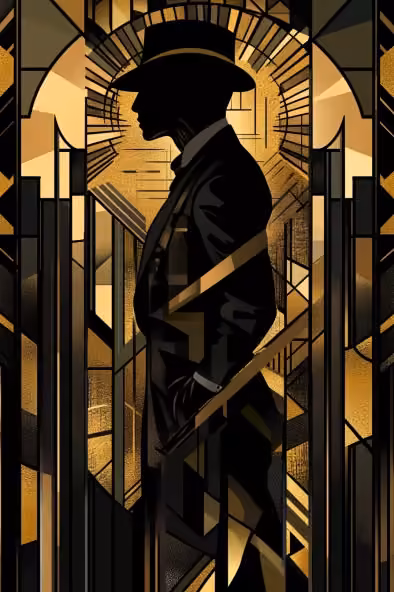 Art Deco aesthetic - "Step into the luxurious world of Art Deco. These stunning designs combine geometric perfection with the elegance of the 1920s. Perfect for lovers of vintage aesthetics, interior inspiration, and artistic charm. Save it for your golden-era moodboard!"