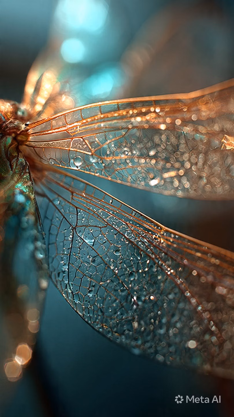 dragonfly wings delicate veins macro photograph -