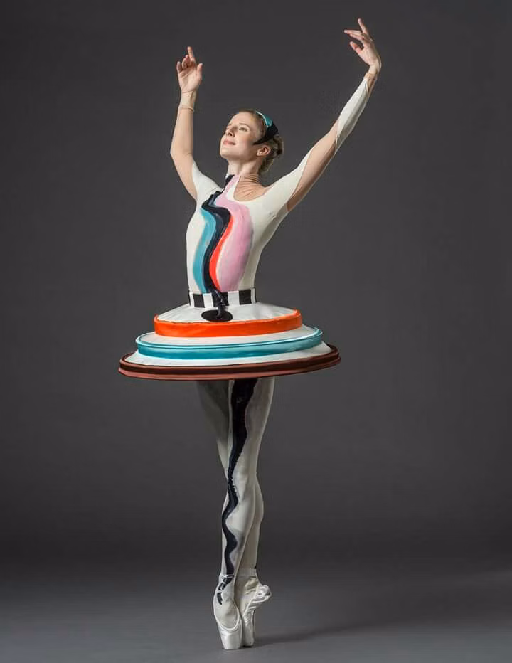Triadic Ballet geometric costume photograph -