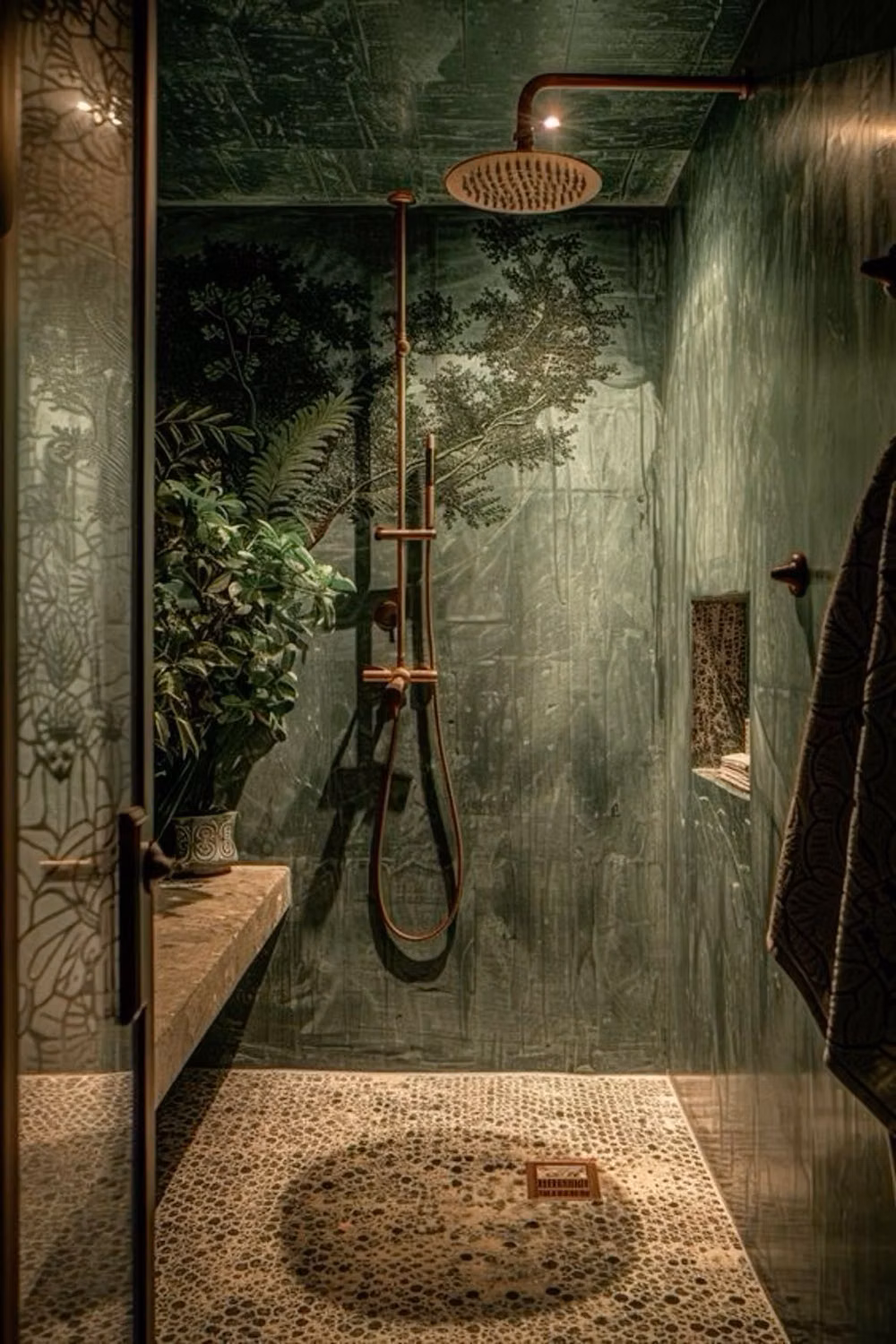 Biophilic Design aesthetic - More inspiration & Credits: Tap ”Visit”. #biophilicdesign #natureinspired #greenliving #interiordesigntrends #homeinspo Biophilic Design Calming Vibes Nature Indoors