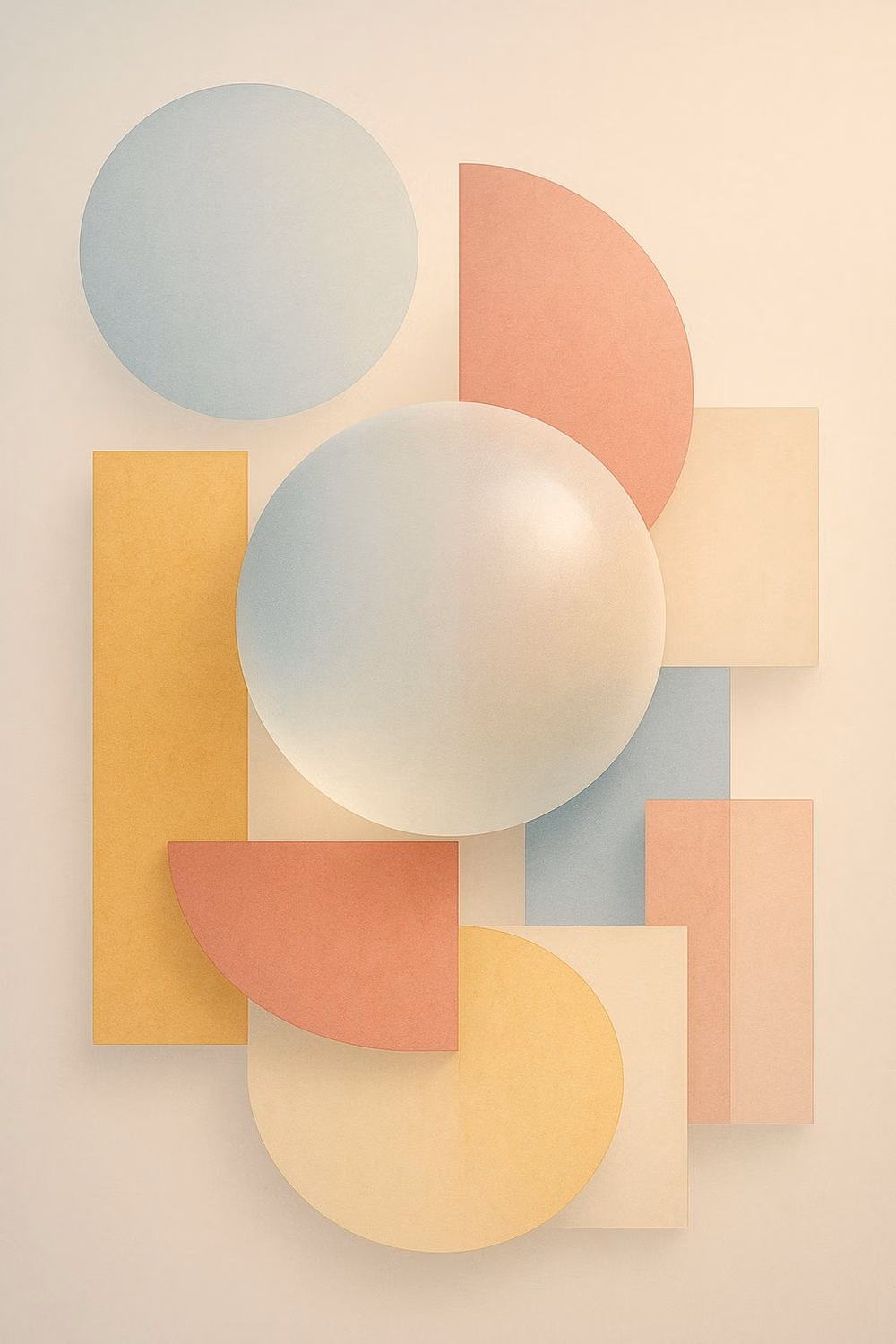pastel soft foam geometric shapes photograph - Diseño Digital Photoshop  IA Creaciones  SuRamZ