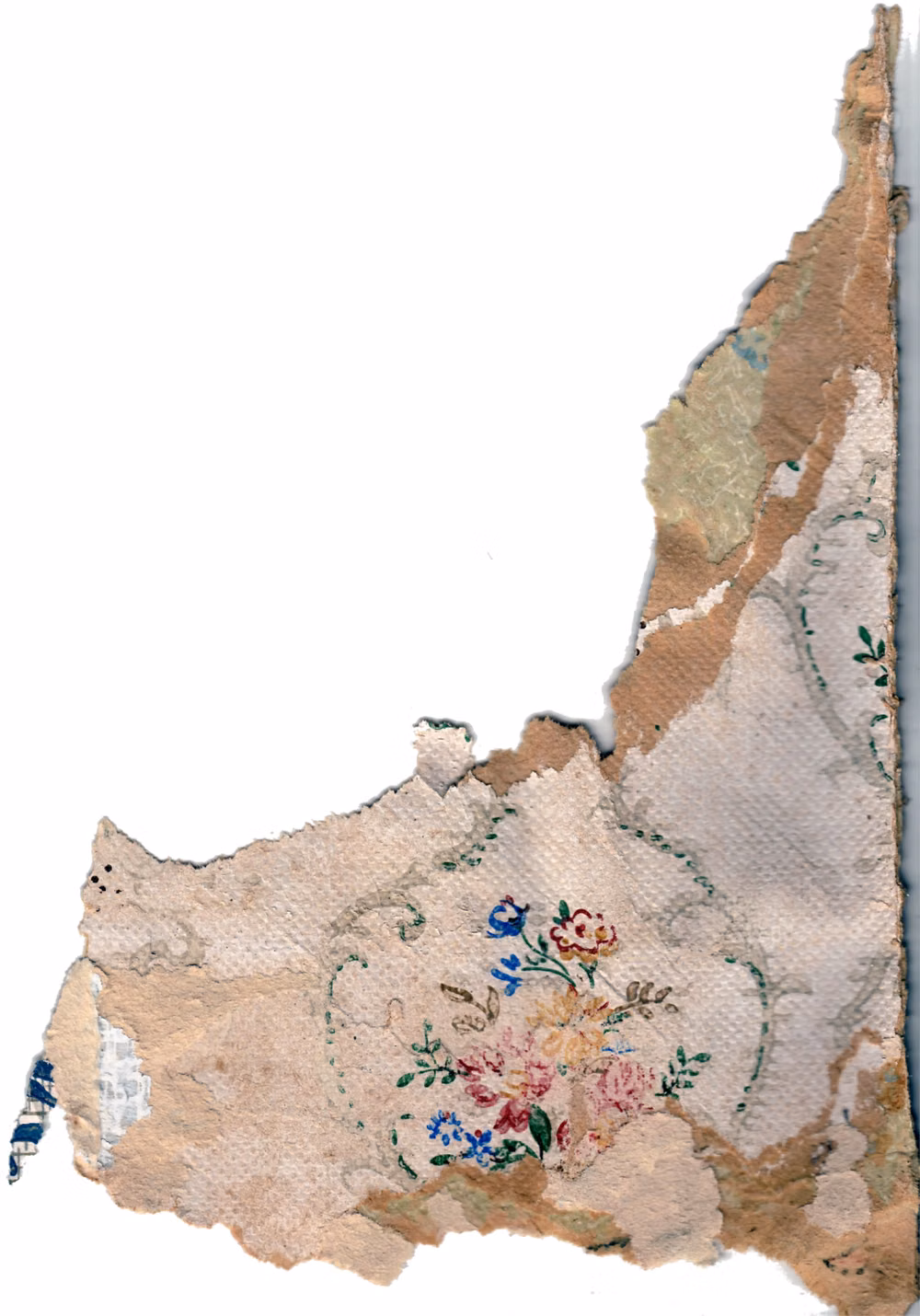 torn paper edges layered macro photograph -