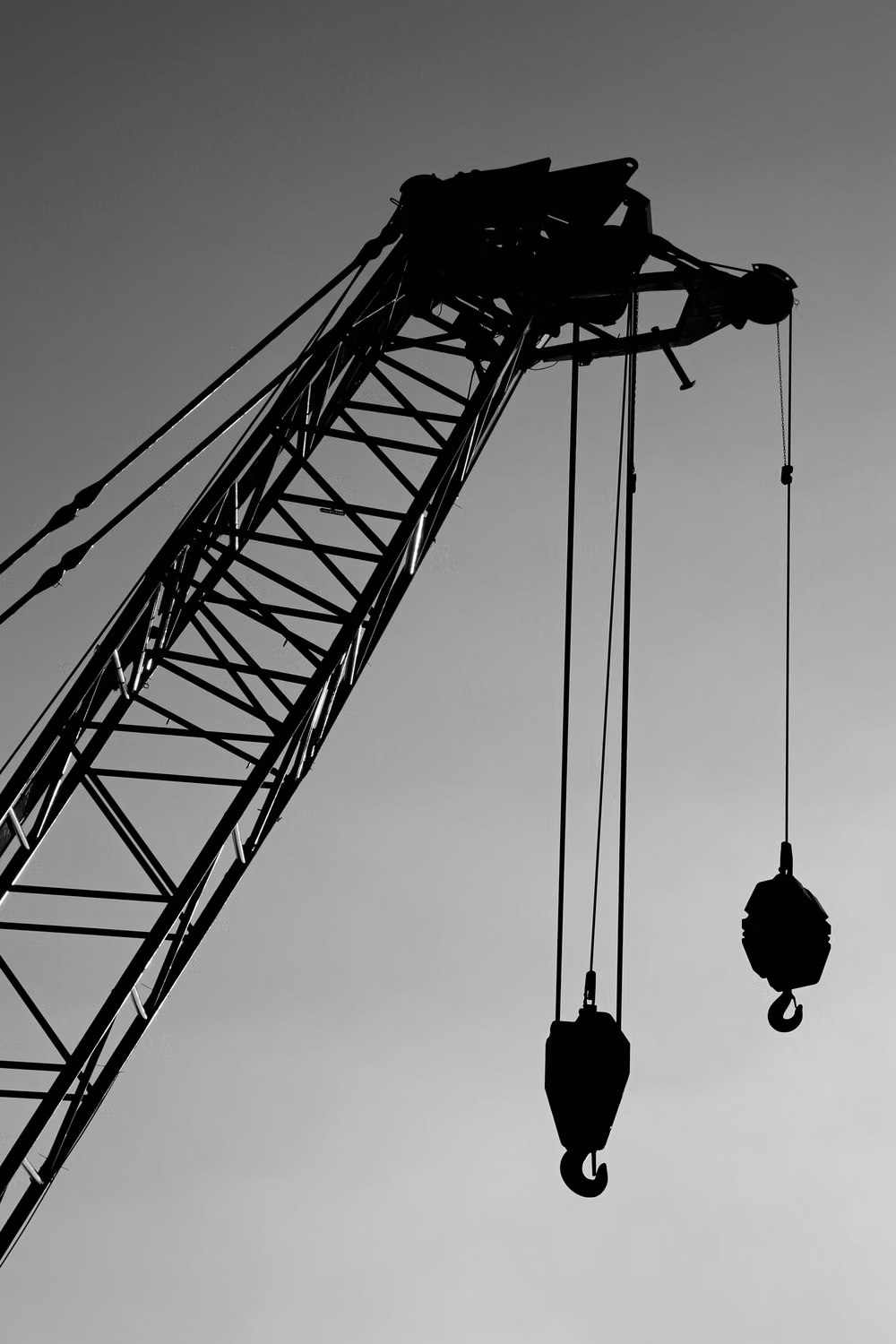 industrial crane dramatic angle photograph - Crane