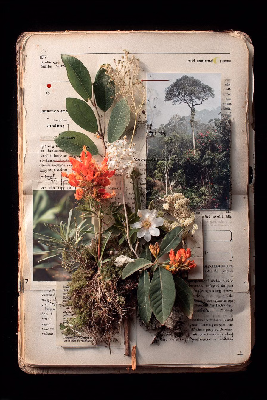 antique botanical plate book photograph - 