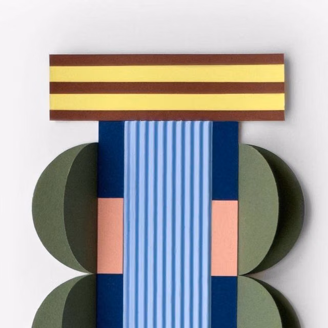 colored construction paper geometric cutouts photograph - Gráinne Nagle on Instagram: "Four more from the collection with @smithsongallery for the @art_car_boot_fair . . . . . . . . . . . . .#collage #contemporaycollage #abstractcollage #paper #papercollage #geometric #mixedmedia #mixedmediaart #papercollageartist #papercut"