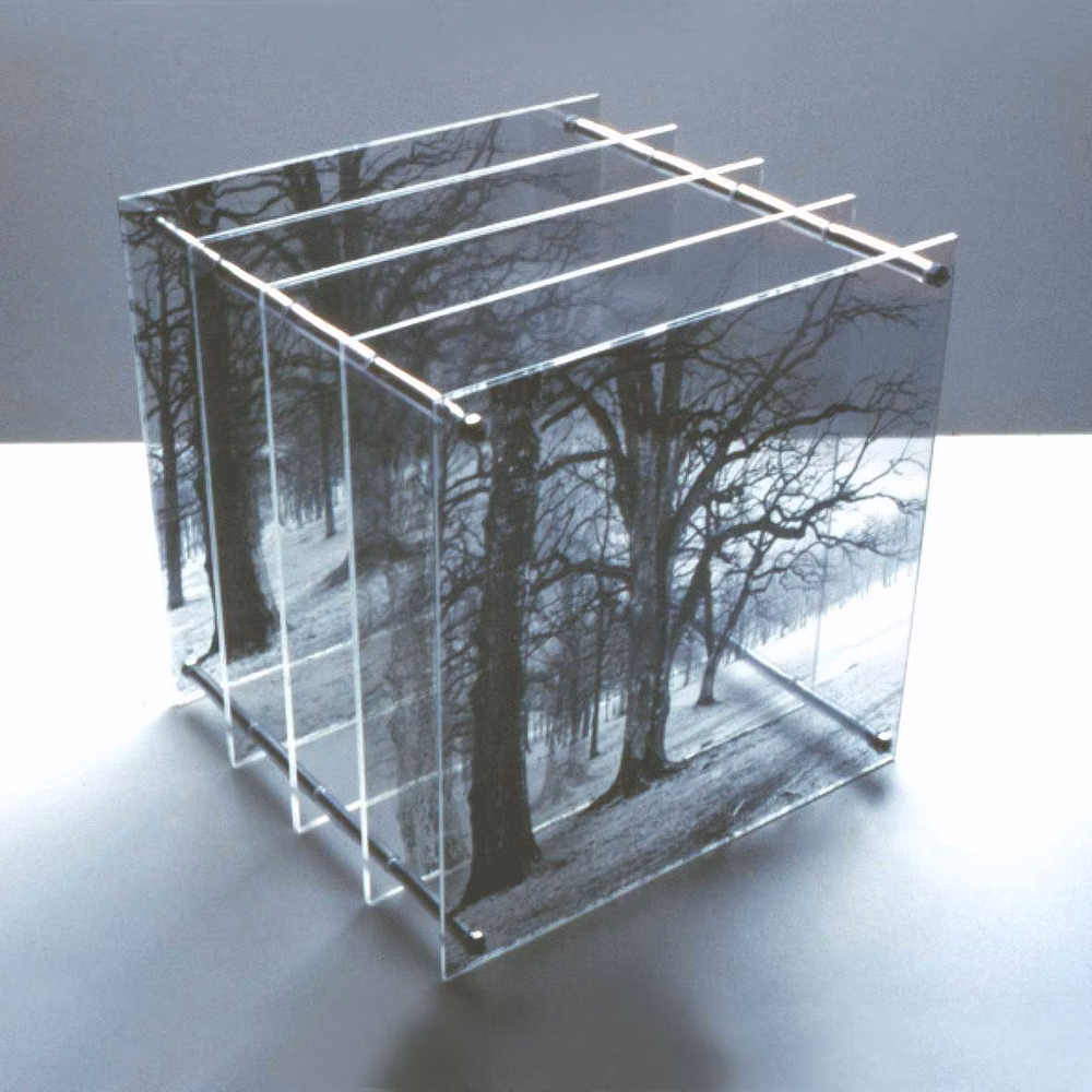 layered glass panes studio photograph - 