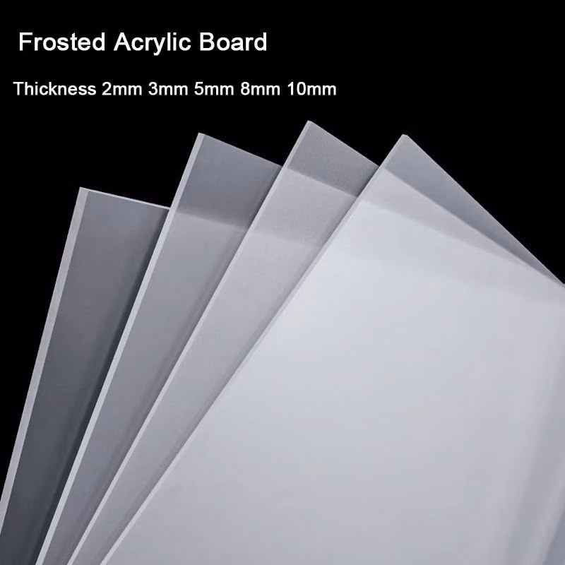 frosted acrylic sheet translucent macro photograph - 1pcs Single Side Frosted Acrylic Board Organic Plastic Sheet Thickness 2mm ~ 10mm For Diy Picture