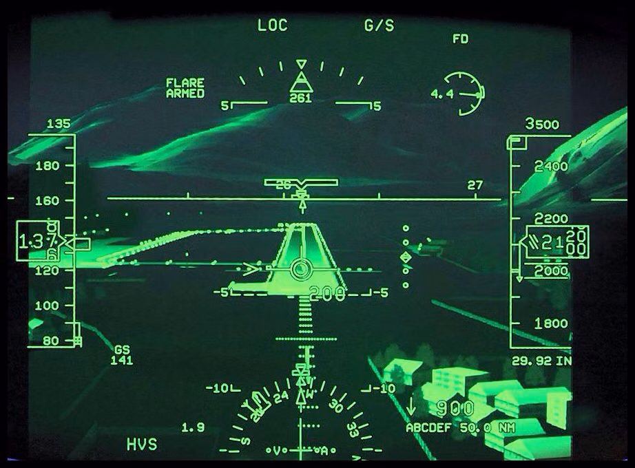aircraft head up display cockpit photograph -
