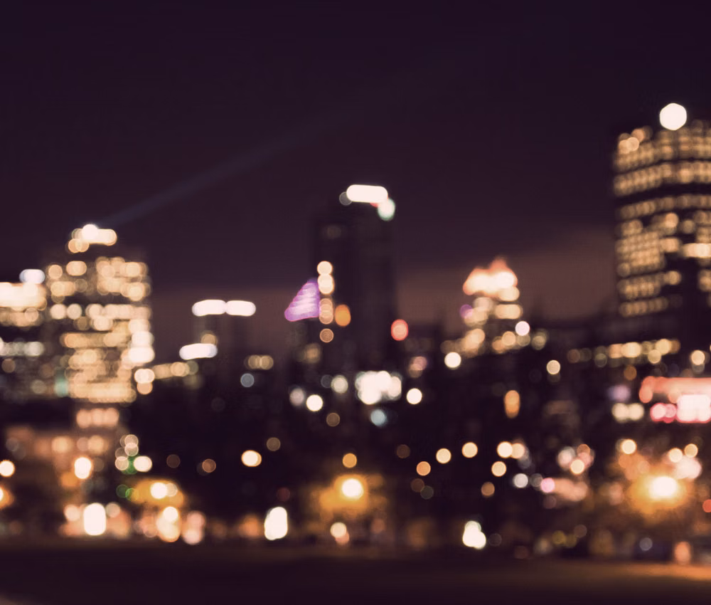 blurred city lights film photograph - Lights