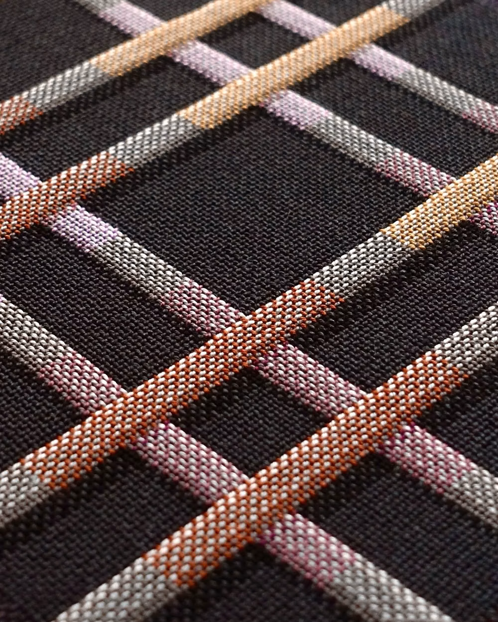 woven geometric grid textile macro photograph - With a bunch of new followers it is time for a proper introduction. In my universe it is all about patterns. M C Escher was my childhood hero and graph paper my drawing companion. Being fascinated by patterns still colours my daily life. Hence the previous post with Pringles arrangements. I am a Dutch visual artist. Since 2019 my artworks (wall hangings) are handwoven on my floor looms. Weaving offers me a grid of horizontal and vertical threads, allowing for a plethora of structures, patter...