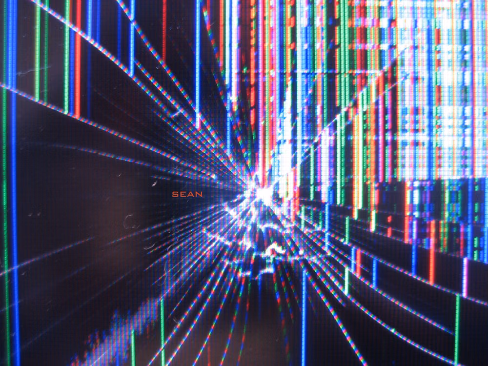 broken LCD pixels macro photograph - the bell-curve adoption heartbreak fallacy.