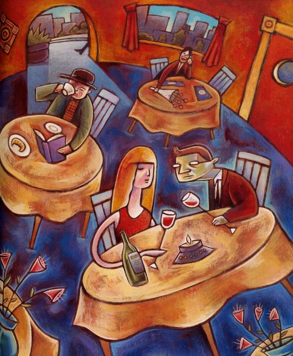 Global Village Coffeehouse aesthetic - 