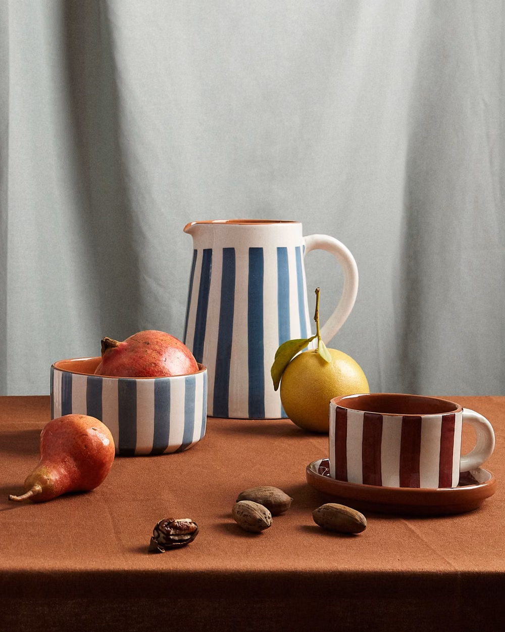 handmade painted pottery table photograph - Set the stage for unforgettable gatherings. These festive pieces add a touch of art and culture to your table, because every detail matters.  Discover online and in our boutique.  #izyls #theartoftable #eleganttablescapes #marrocanartisan