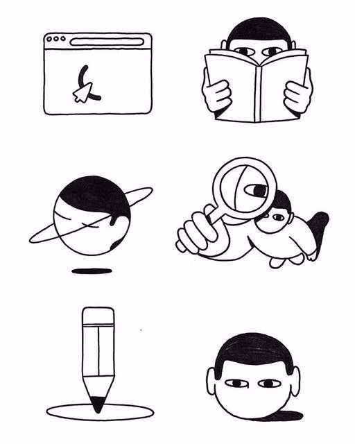 Hand-Drawn UI aesthetic - Con McHugh on Instagram: "Keeping it simple with some animated icons for @unknown.digital_zrh #animation #illustration #handdrawn"