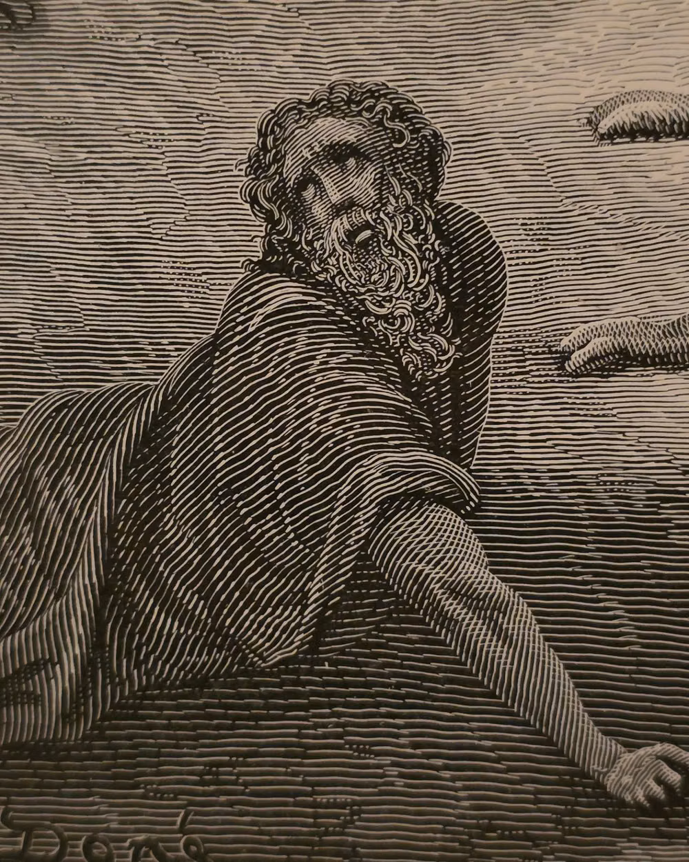 antique woodcut engraving paper close up - By far my favourite piece. That's why it's on our wall for the last couple of months. It's an antique Gustave Dore plate ftom Dante’s Purgatorio in a large antique frame. Its a stunning statement piece. Now it can be yours. Dm me if you are interested.  It must be picked up due to the size. We can eather arrange a pickup or local delivery from Deeside or from an event. The list of events we are attending is on 🕸site. Worldwide shipping available  Paypal invoicing  𝕷𝖔𝖛𝖊 𝖞𝖔𝖚𝖗 𝖘𝖐𝖚𝖑𝖑𝖘!!!🤘💀🖤 💀 💀 💀...