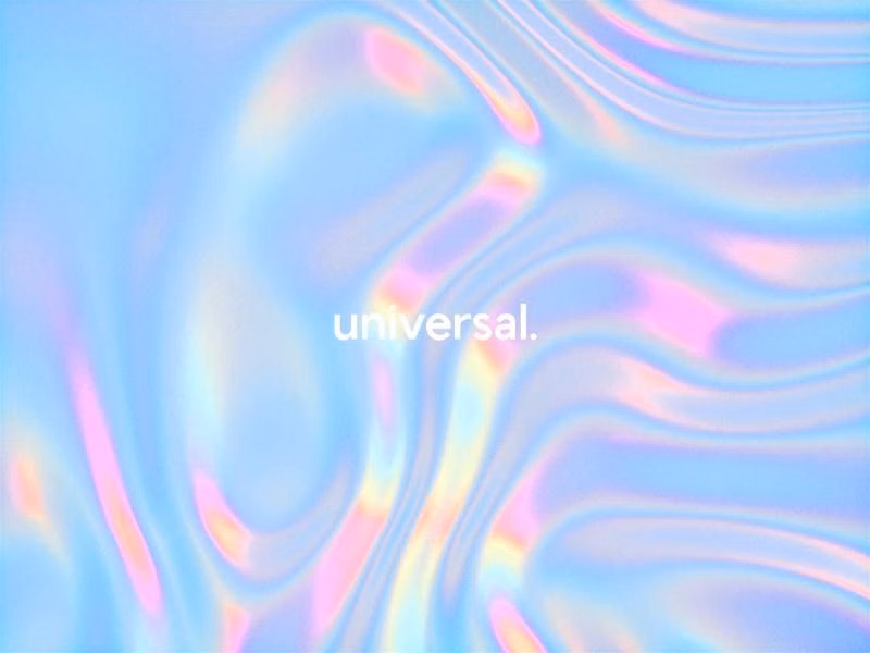 Holographic / Iridescent UI aesthetic -