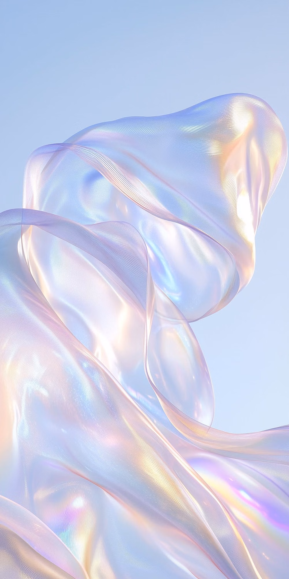 Holographic / Iridescent UI aesthetic -