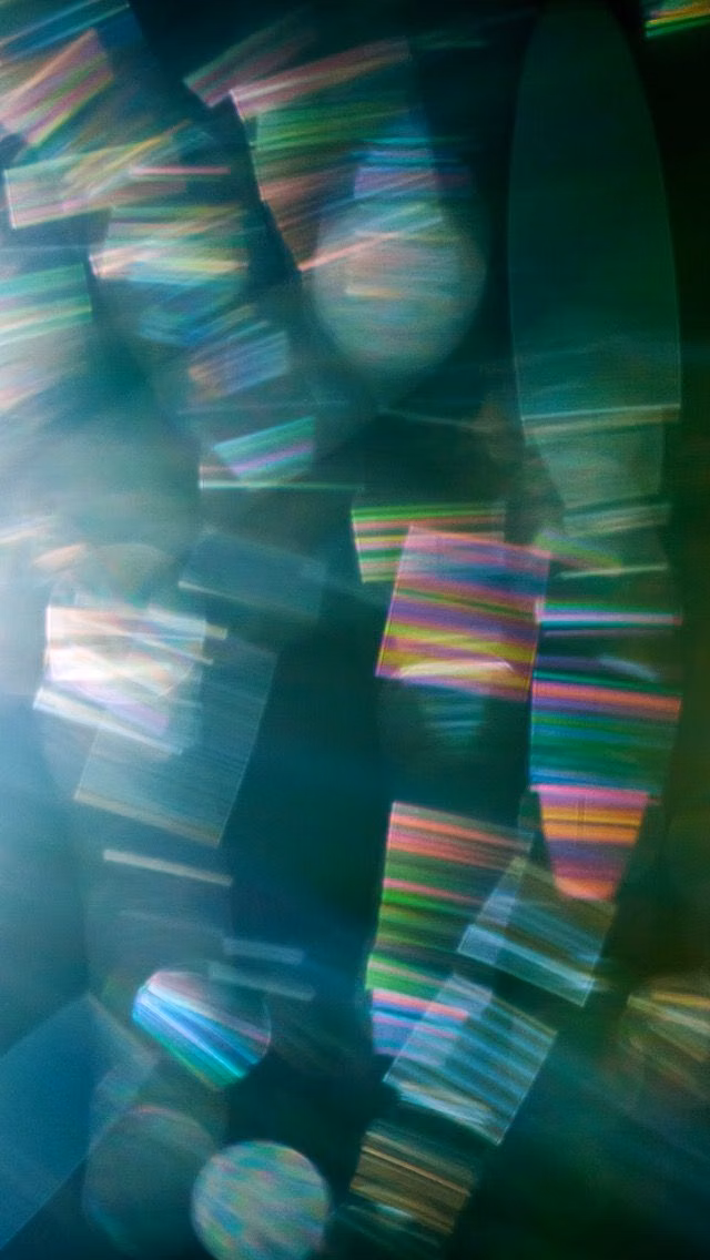 holographic diffraction film macro photograph -