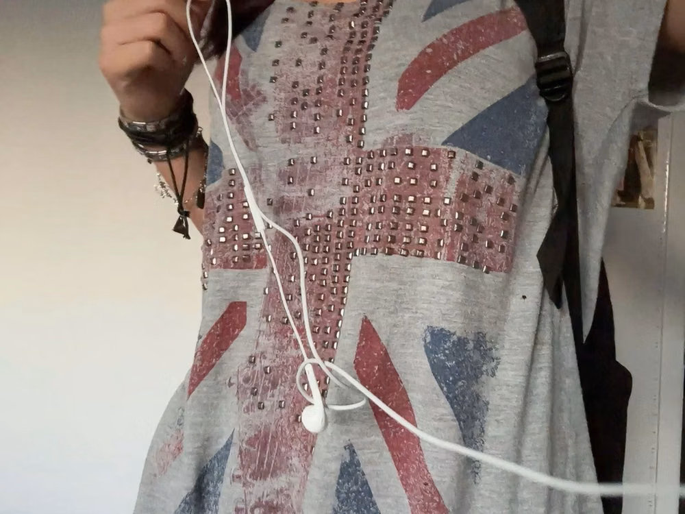 Indie Sleaze aesthetic - union jack top indie sleaze aesthetic brandy thrift