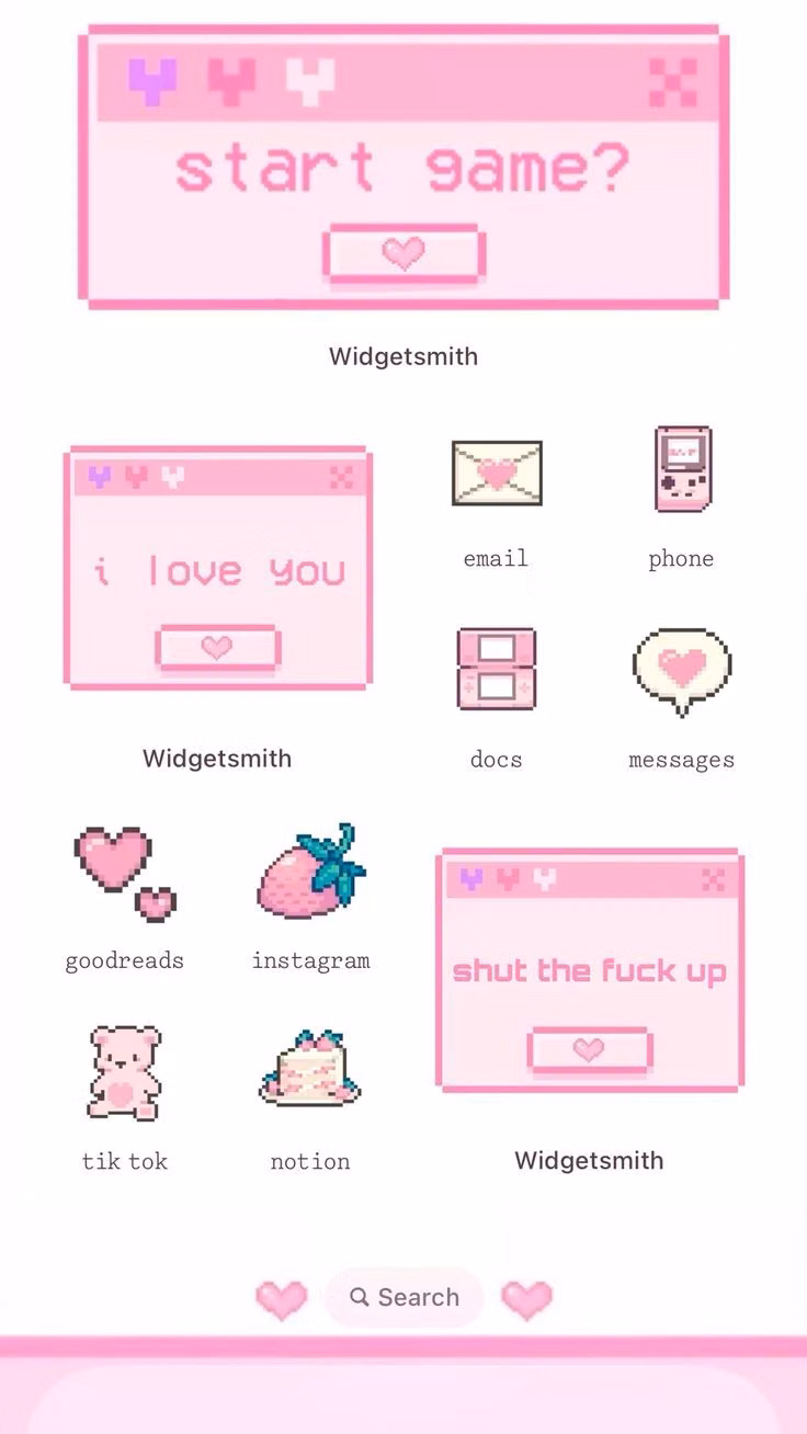 Kawaii UI aesthetic -