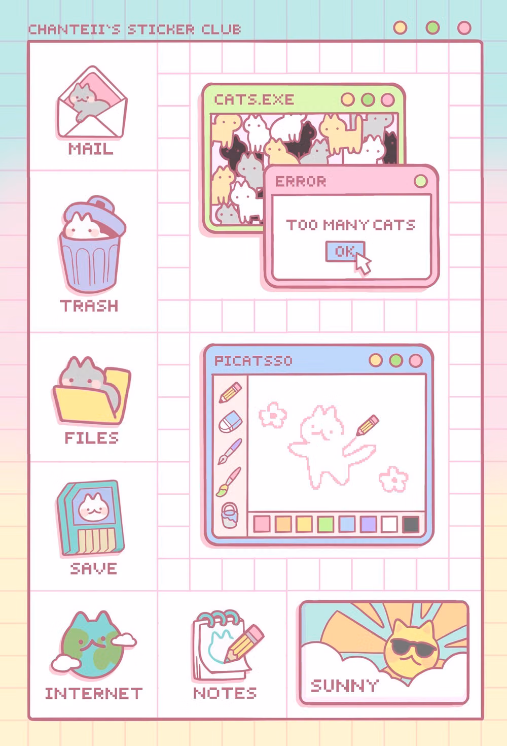 Kawaii UI aesthetic -