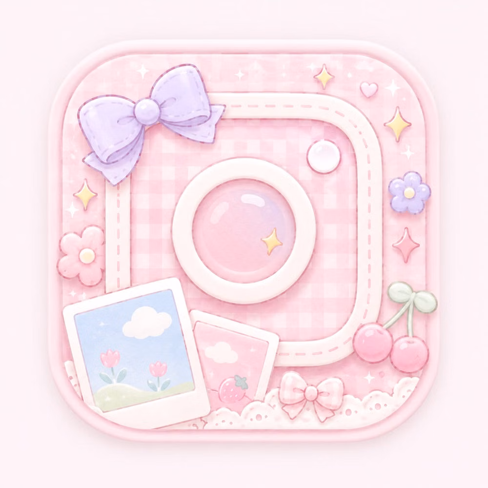 Kawaii UI aesthetic -