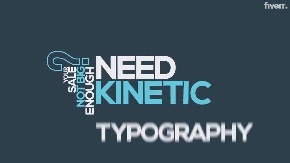Kinetic Typography aesthetic - I will create kinetic typography video