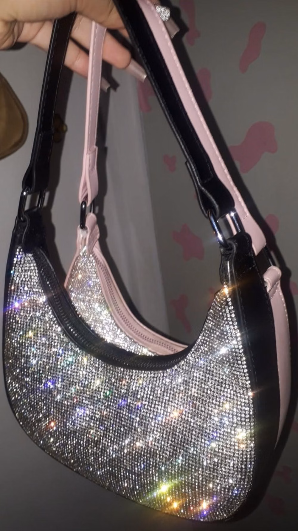 rhinestone handbag early 2000s photograph - 
