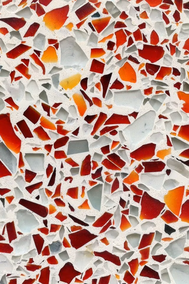 bright terrazzo speckles macro photograph - 