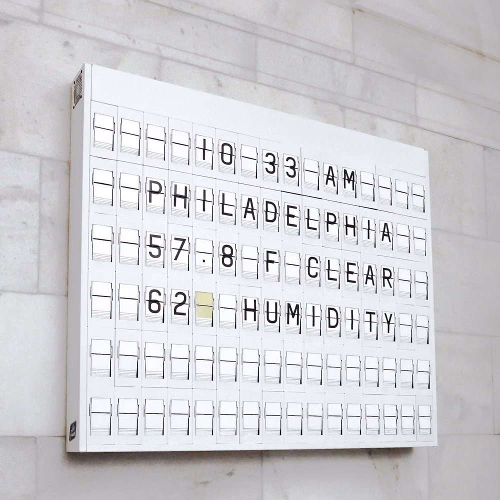 split flap departure board station photograph -
