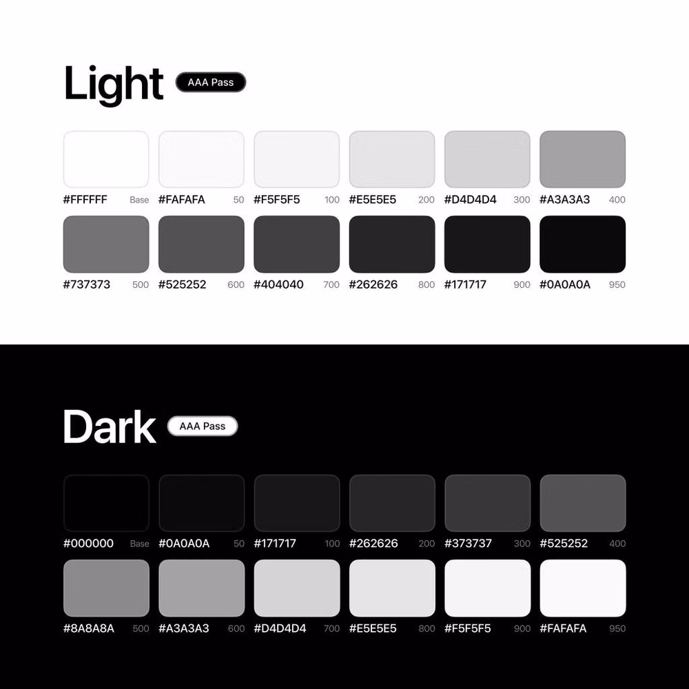 Monochrome UI aesthetic - 