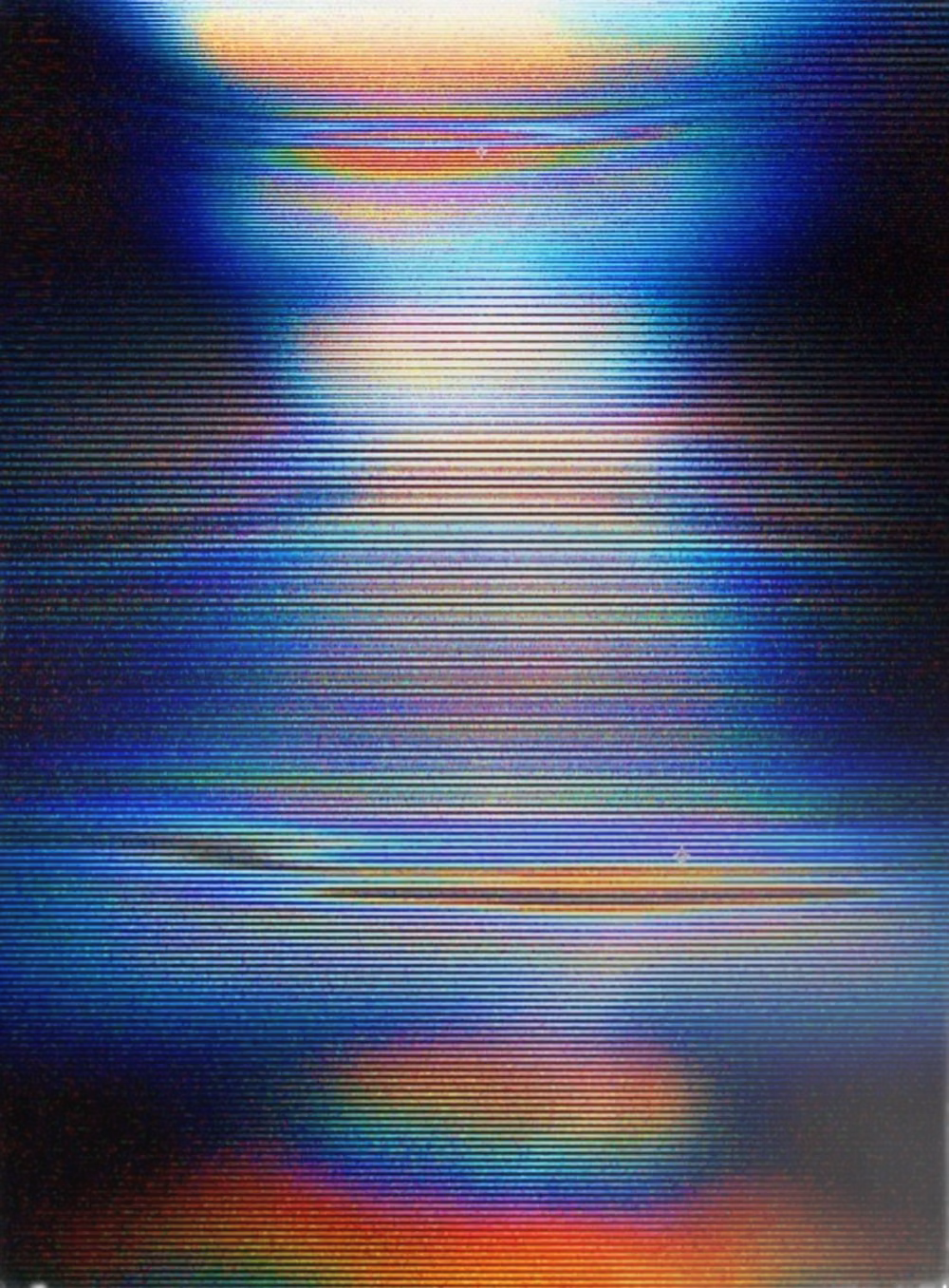 CRT monitor scanlines macro photograph - 