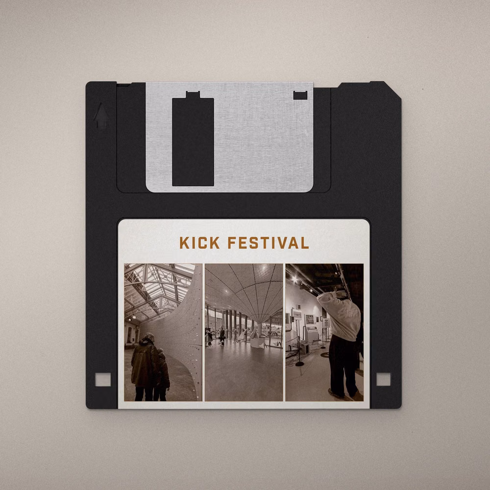 Japanese floppy disk label photograph - 