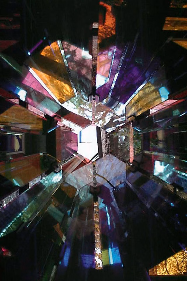 kaleidoscope glass reflections photograph - Kaleidoscope: These crystals & reflections make me think of a Kaleidoscope. We can use this idea on clients to create color techniques. Make triangular or rectangular shapes on the head. Within each of the shapes place one of the complimentary colors at the same level e.g gold, cool red or warm red, then switch to another color on the next shape and so on, this will create a subtle Kaleidoscope effect that translate as a new spin on highlights and will look completely natural.