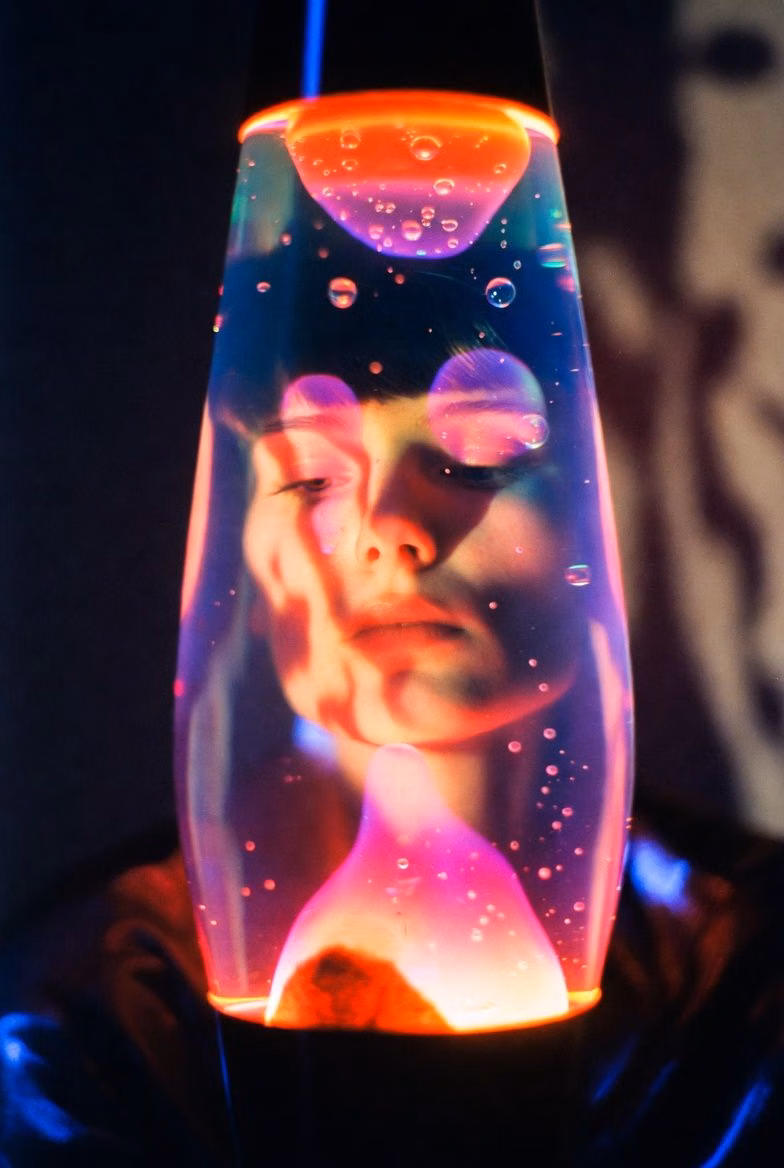 lava lamp bubbles close up photograph - ᴀʀᴛ ʙʏ @ylumaarchive