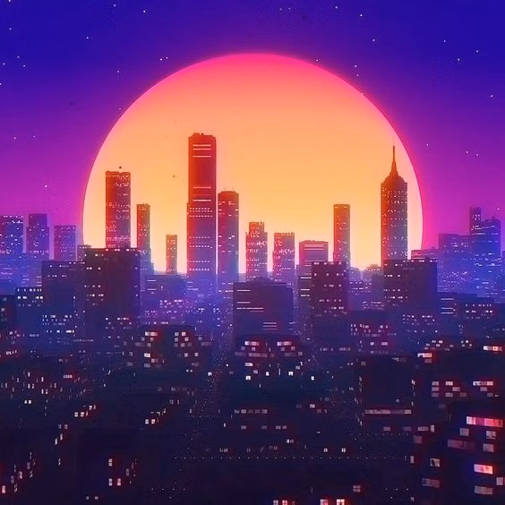 Retro-Futurism aesthetic -