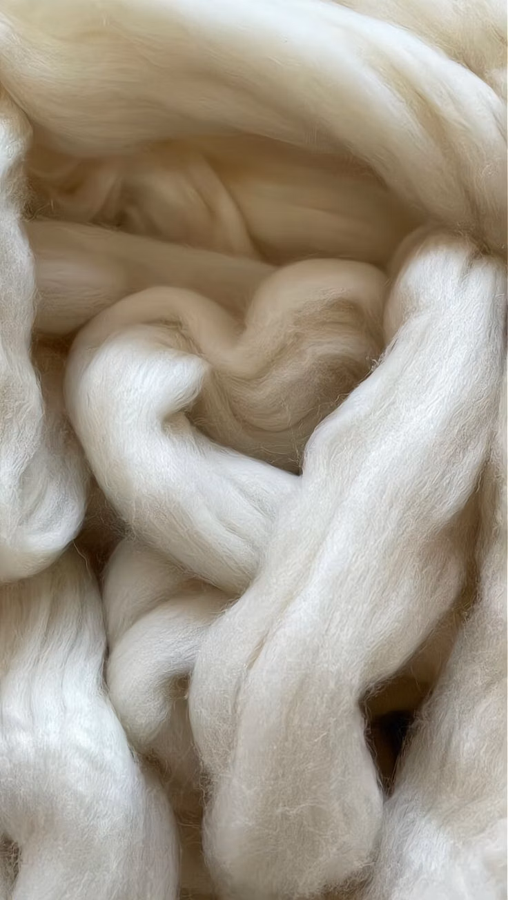 neutral woven wool textile macro photograph -