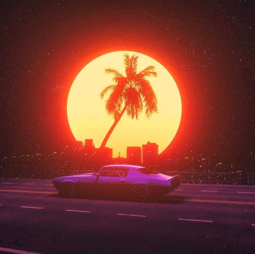 Synthwave / Outrun aesthetic -