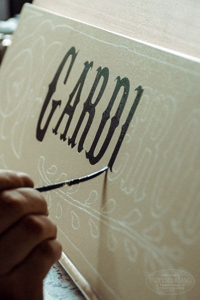 hand painted shop sign lettering photograph - my Artwork..Traditional Hand Painted,  painted by switschi