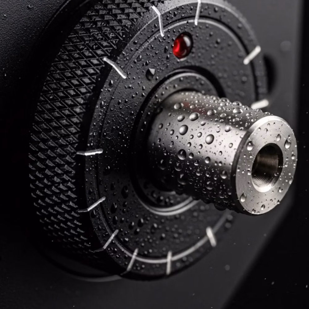 machined aluminum audio knobs macro photograph - "Technik, die begeistert: Mit modernster Robotik, erstklassiger Elektronik und ausgeklügelter Mechanik schaffen wir Lösungen für eine vernetzte Zukunft!"
Unser Fazit: Wie auch in unserem Business - auf Details kommt es darauf an und wie die einzelnen Disziplinen, Komponenten und Bauteile miteinander arbeiten und in der Gesamtsumme harmonisieren.
