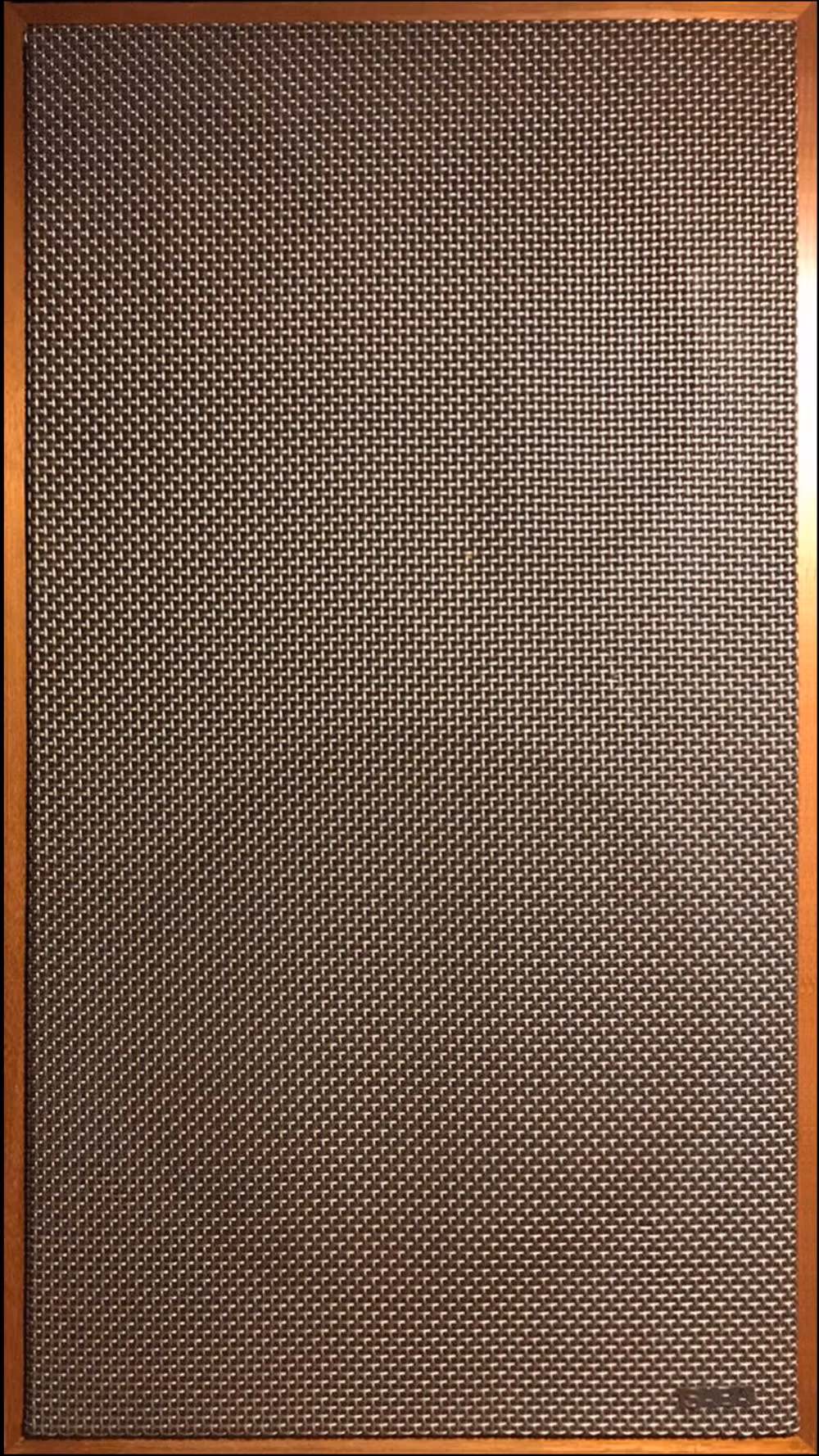 metal speaker grille texture close up photograph - Saba hi fi 3 A speakers
